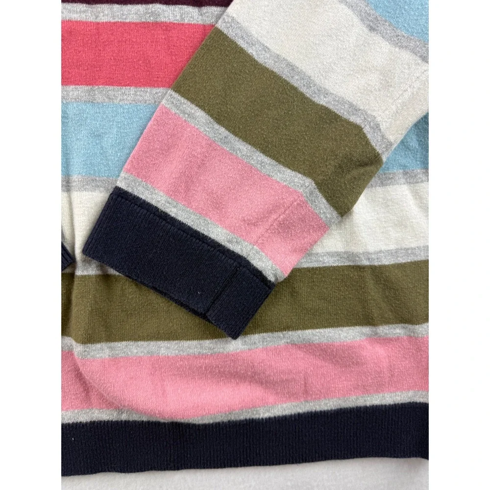 Talbots Striped Sweater Colorful Knit Long‎ Sleeve Crew Neck Classic Womens